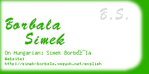 borbala simek business card